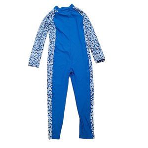 Coolibar UPF 50+ Kid's Barracuda Neck-to-Ankle Swimsuit Sun Protective beach